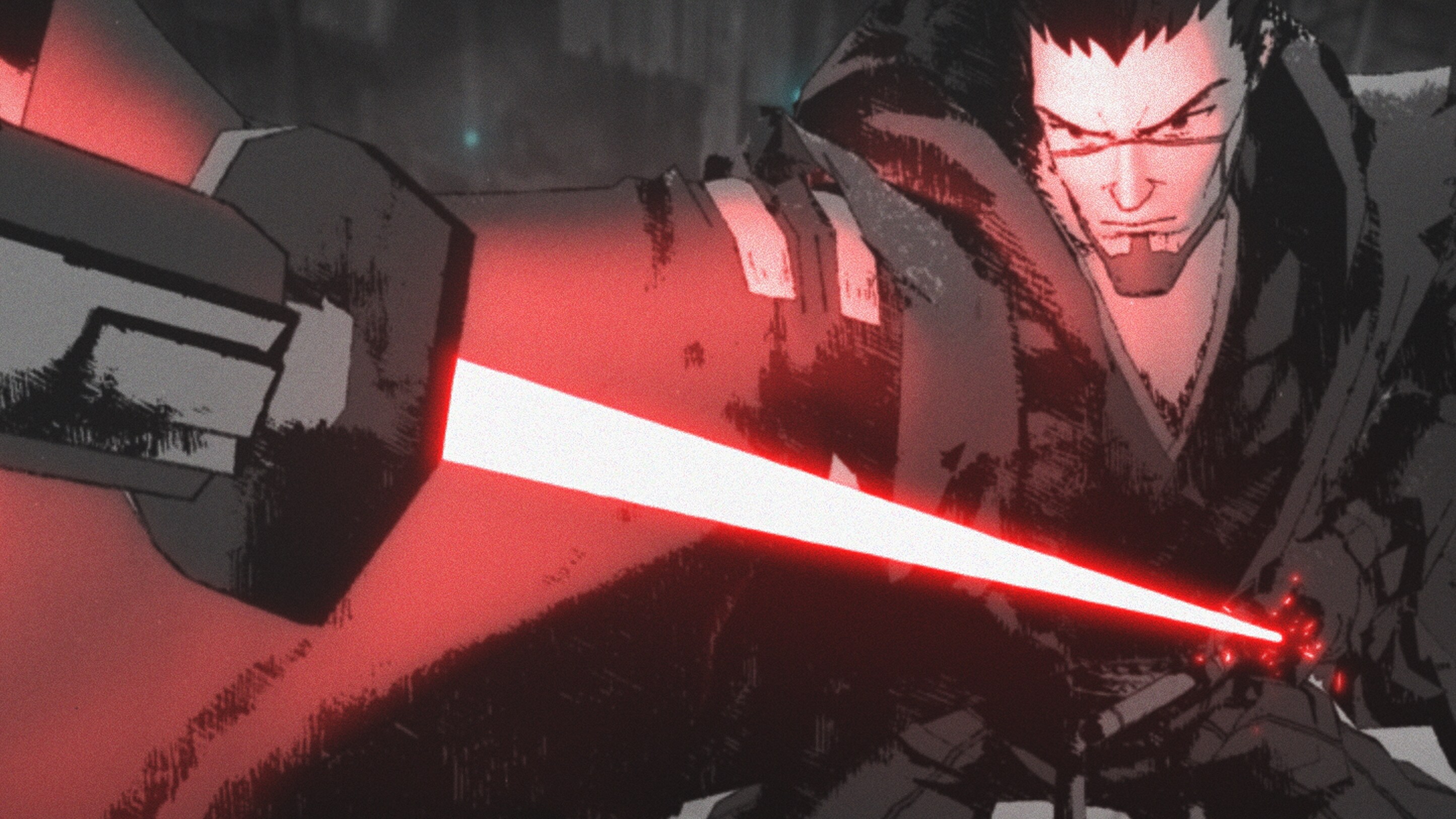 Ronin (voiced by Masaki Terasoma in Japanese and Brian Tee in the English Dub) in a scene from "STAR WARS: VISIONS” short, “THE DUEL”, exclusively on Disney+. © 2021 Lucasfilm Ltd. & ™. All Rights Reserved.