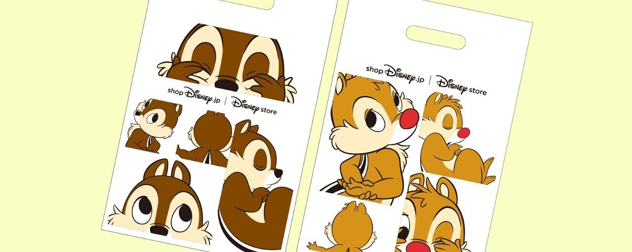 数量限定！チップとデールデザインのレジ袋が3月7日（月）より順次発売