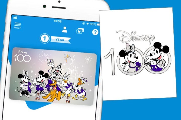 ディズニーストアクラブ＞オフィシャルメンバー会員証に「Disney 100