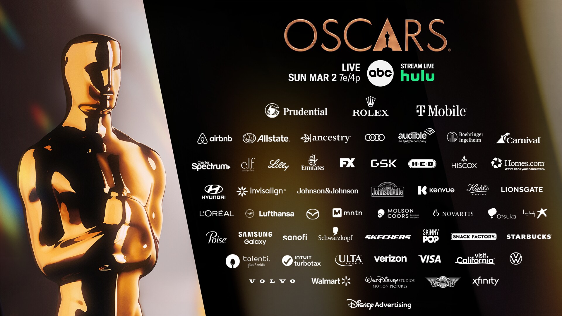 Disney Advertising Brings Brands Together for 97th Oscars®