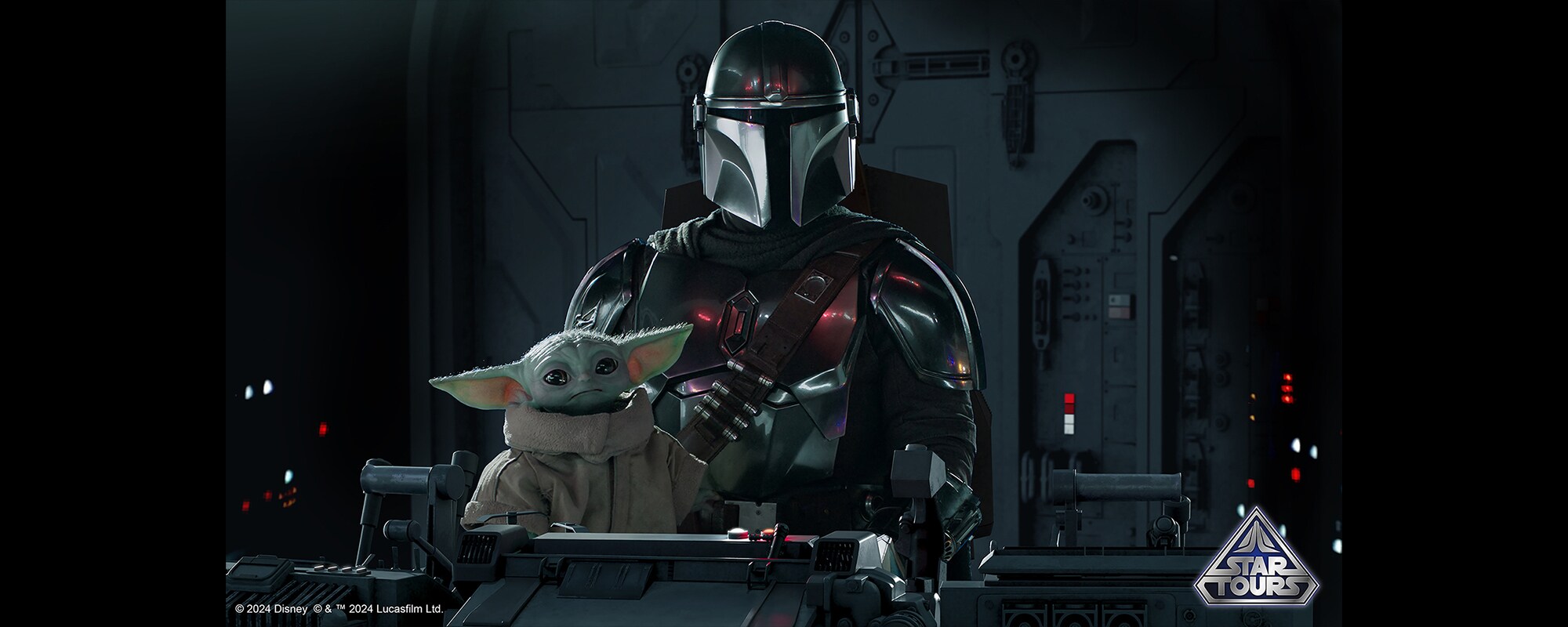 『スター・ウォーズ／マンダロリアン・アンド・グローグー』映画『スター・ウォーズ／マンダロリアン・アンド・グローグー』公開記念 「スター・ツアーズ：ザ・アドベンチャーズ・コンティニュー」 マンダロリアンとグローグーが必ず登場する特別バージョンを実施