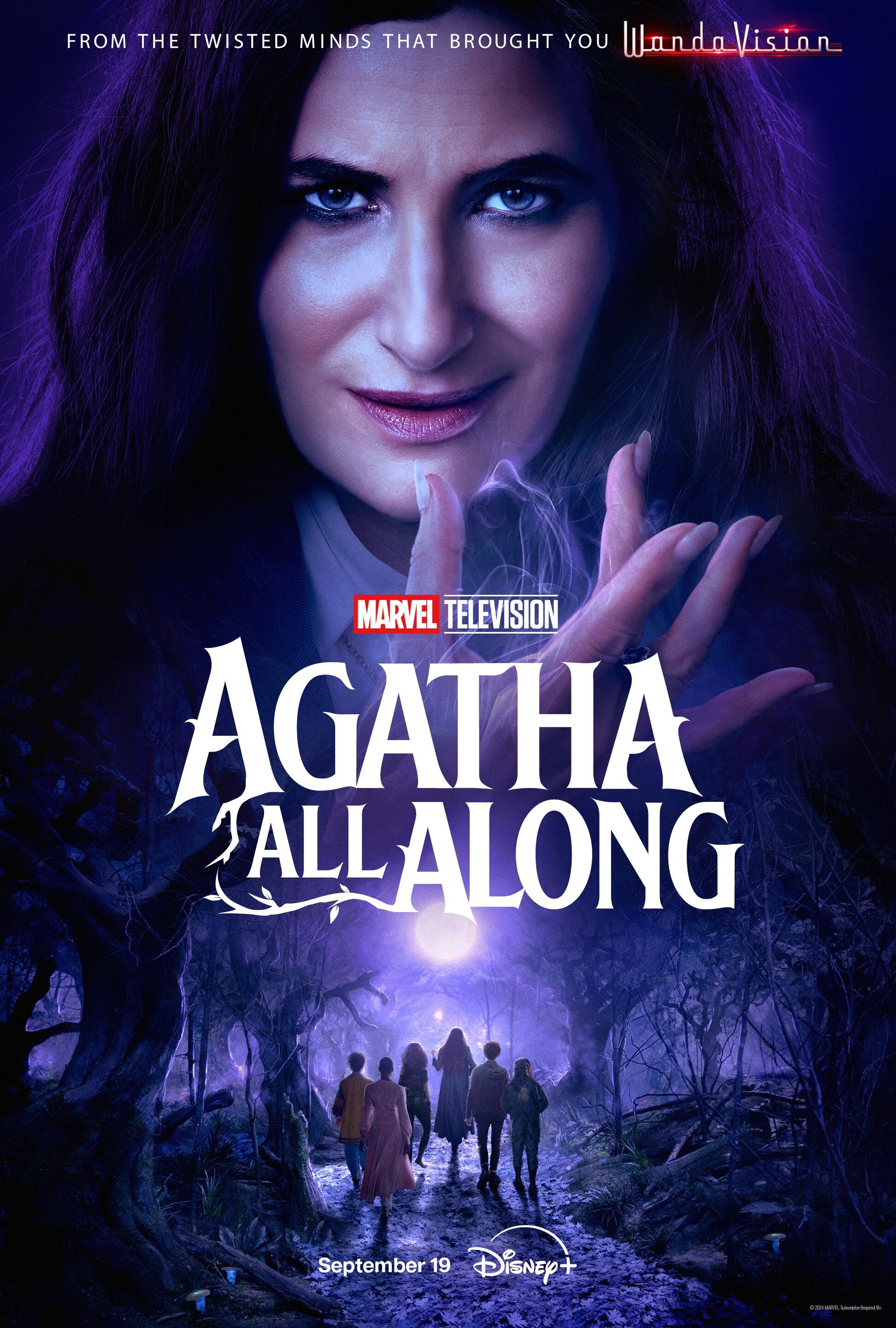 A poster for Marvel Television's Agatha All Along on Disney+