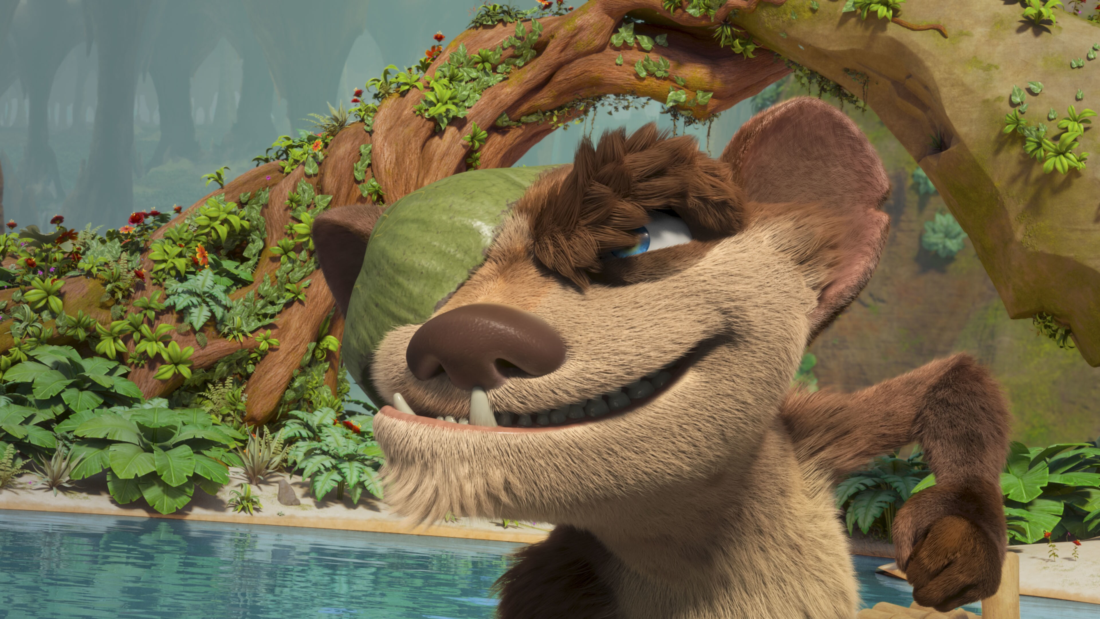 Buck (voiced by Simon Pegg) in THE ICE AGE ADVENTURES OF BUCK WILD, exclusively on Disney+. Photo courtesy of Disney Enterprises, Inc. © 2022 Disney Enterprises, Inc. All Rights Reserved. 