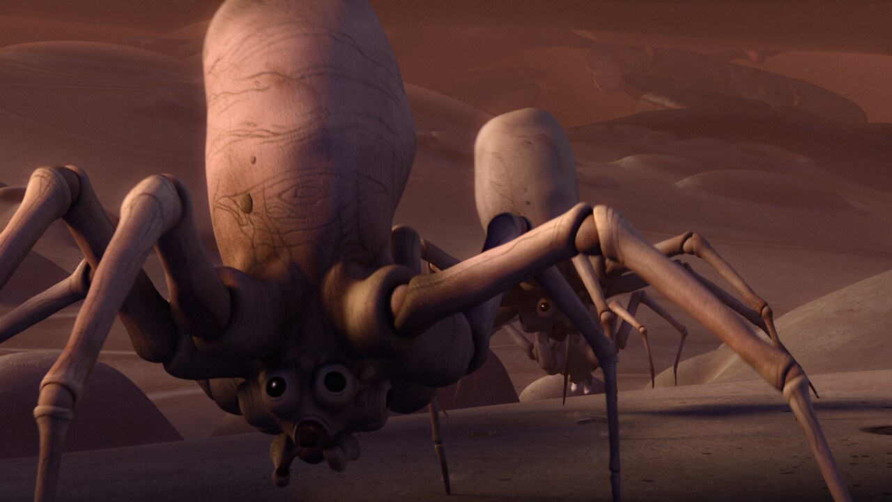 The larger spider creatures are called krykna spiders.