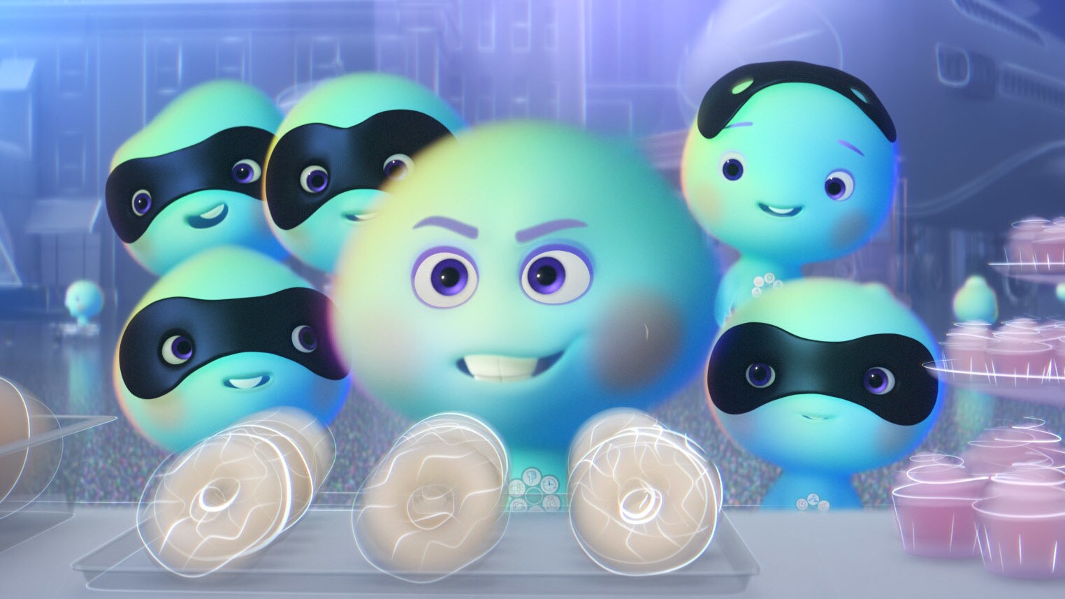 In Pixar Animation Studios’ “22 vs. Earth,” new soul 22 (voice of Tina Fey) enlists a gang of five other new souls in her rebellious refusal to go to Earth. But her cohorts’ activities lead to unexpected results. Set before the events of Disney and Pixar’s “Soul,” “22 vs. Earth” is directed by Kevin Nolting and produced by Lourdes Alba. © 2021 Disney/Pixar. All Rights Reserved.