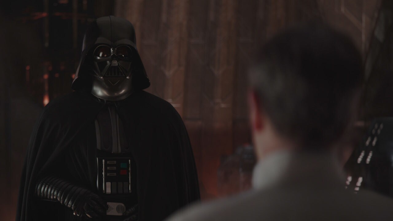 Krennic is summoned to Darth Vader’s fortress on Mustafar.