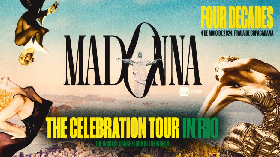 Madonna anuncia a lista completa de produtos comemorativos de seu show no Rio de Janeiro