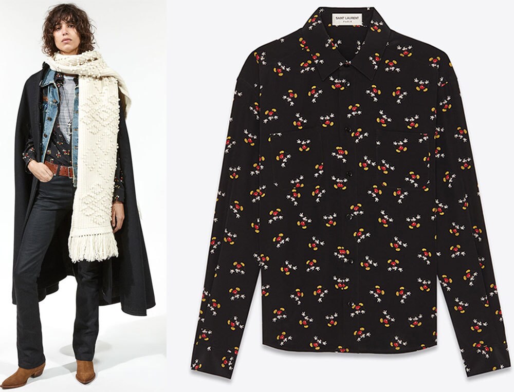 Shirt from Saint Laurent Mickey Mouse Collection