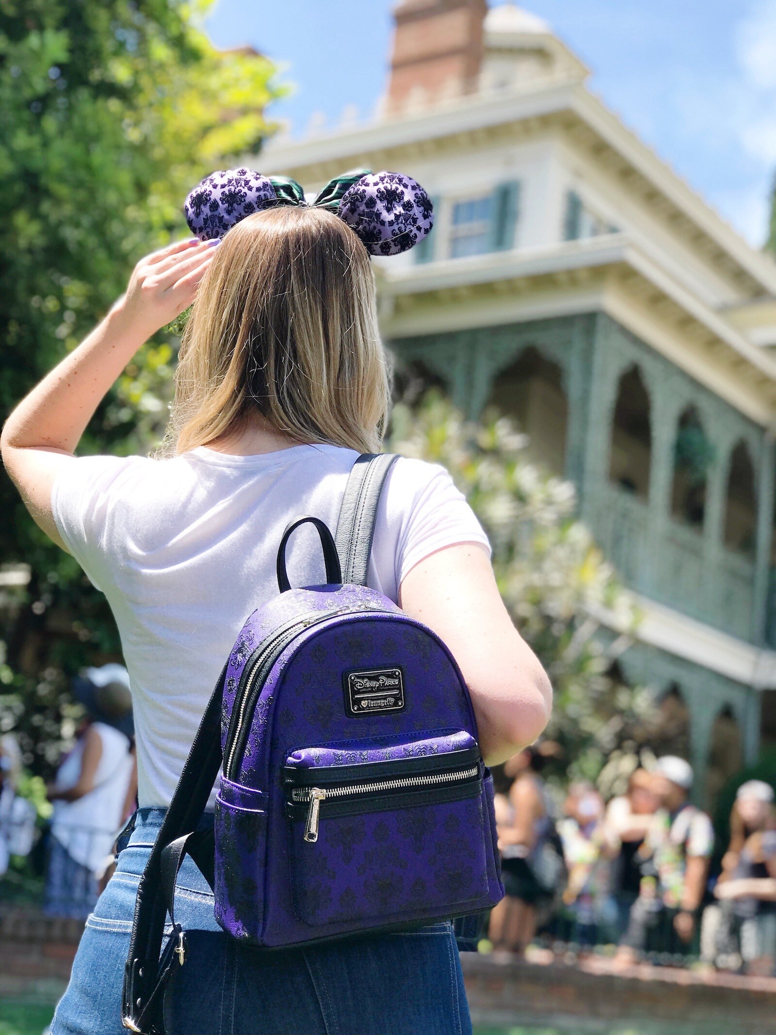 Purple Disney Parks back pack
