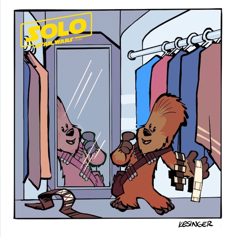Lil’ Chewie Cartoons Inspired by Solo: A Star Wars Story