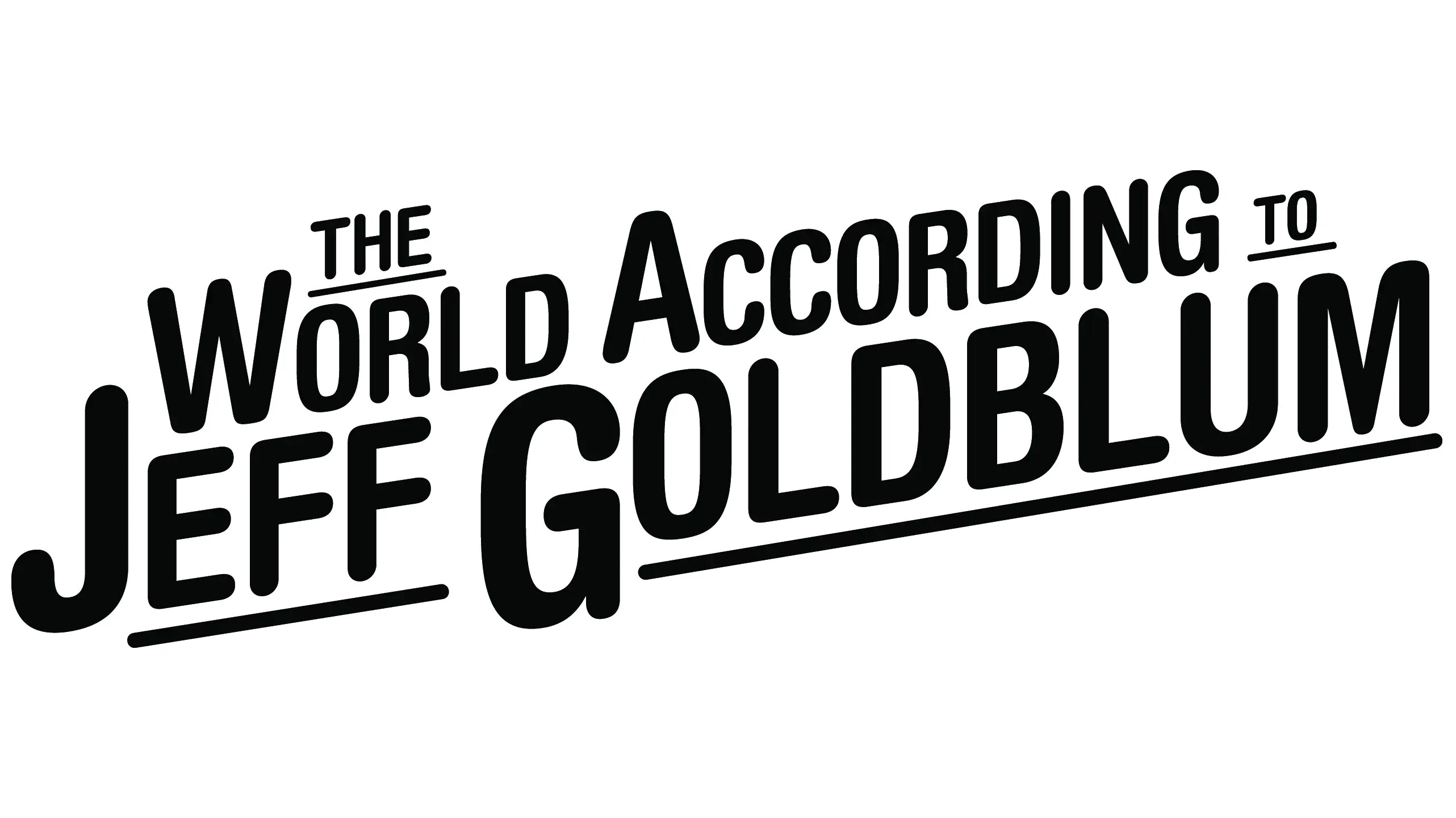 The World According to Jeff Goldblum Logo - Black