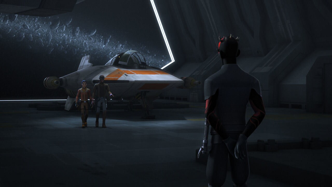 The Jedi rendezvous with Maul. The Sith orders his droids to hold Ezra with the rest of the crew,...