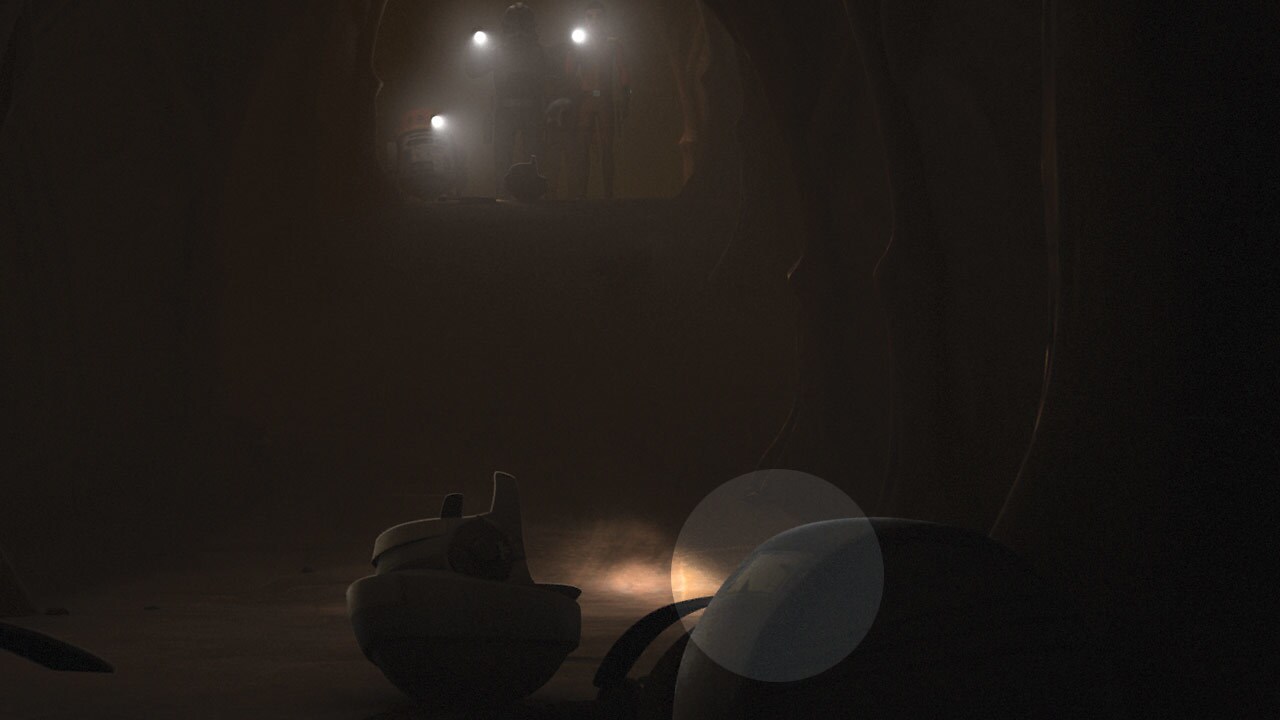 The battered rebel helmets littering the cave floor on Geonosis are the same commando designs see...