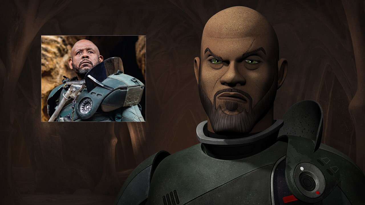 Saw Gerrera in this episode more matches the “flashback” version of Saw seen in the opening prolo...