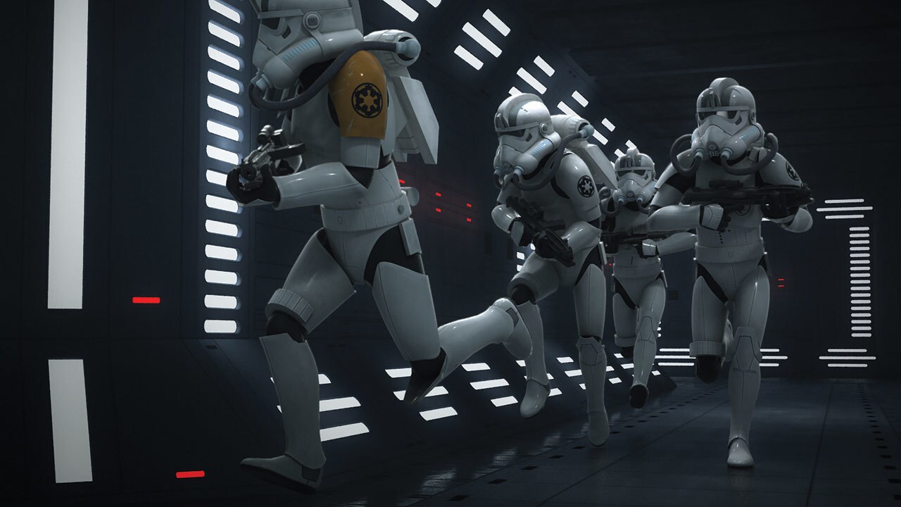 The jetpack-wearing jumptrooper is based on the flying stormtroopers developed for Star Tours: Th...