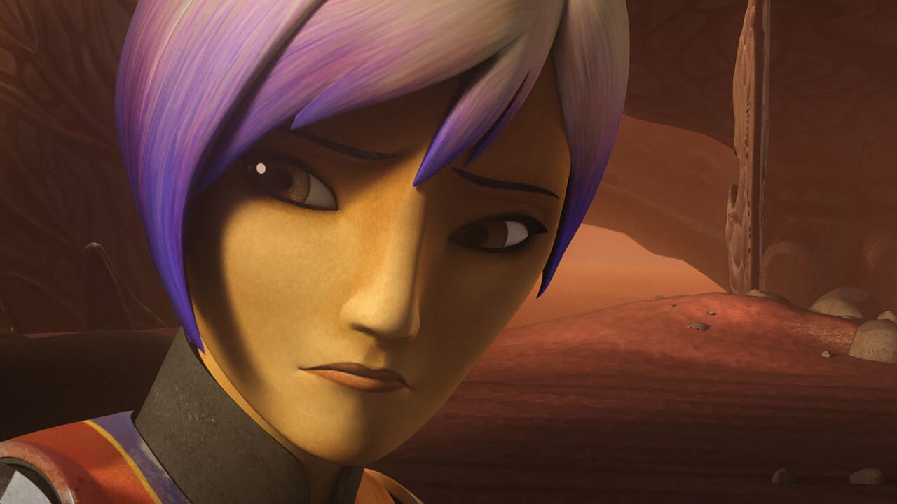 ...less so against Kanan. Sabine storms off, calling the Jedi a "lousy teacher."