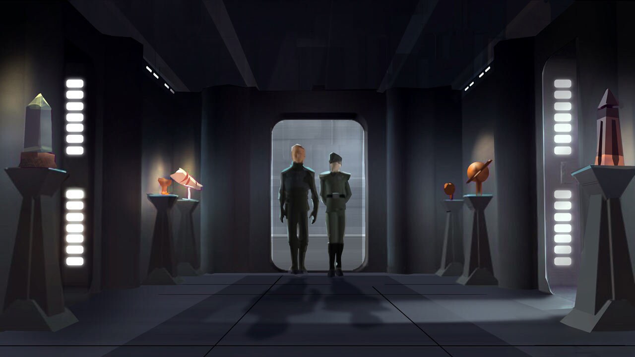 Thrawn's foyer concept art by Andre Kirk.