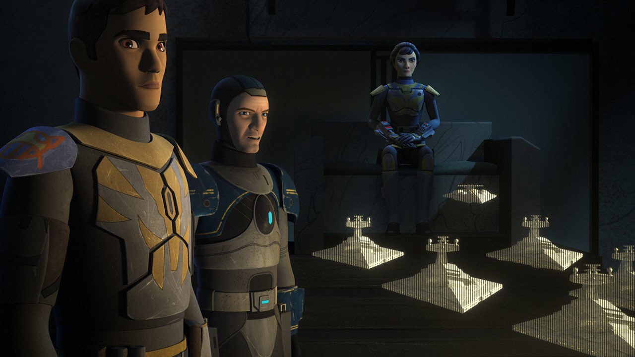 Tristan Wren’s armor has been marked with a Sabine illustration on his right shoulder.