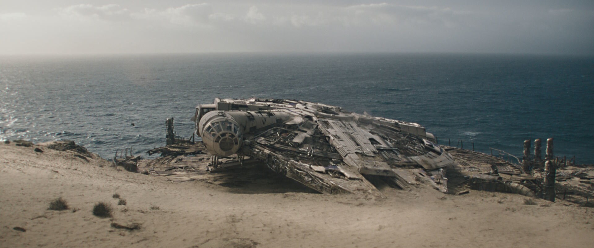 Solo brings the battered Falcon to rest on the shores of Savareen, and the crew delivers the coaxium to the locals for processing. “Just did the Kessel Run in 12 parsecs,” Han brags to one of the refinery’s technicians. Chewbacca growls in protest. “Not if you round down, buddy,” Han tells him.