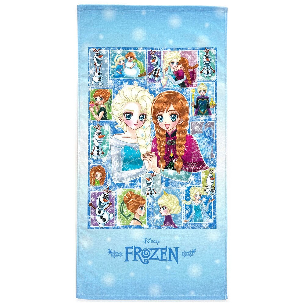 ＜スノーグロー　アナと雪の女王＞ コンパクトバスタオル
