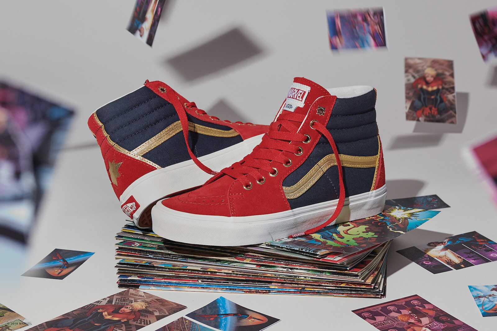 Items from the Marvel x Vans Heroic New Collection