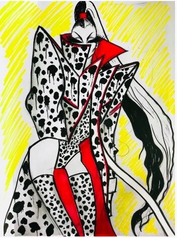 The Blonds Cruella de Vil Sketch 