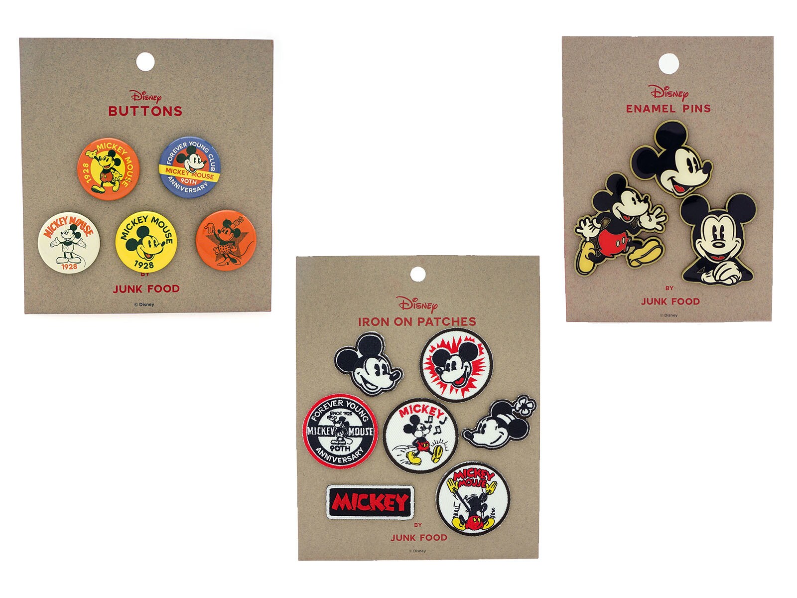 Disney Parks - Iron On Patch Set - Best Of Mickey Mouse at