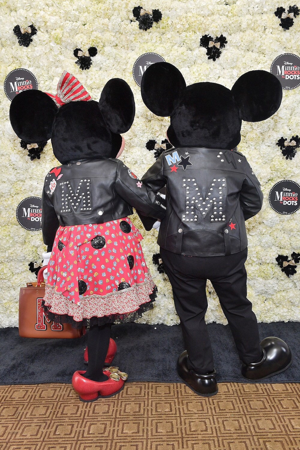 Mickey and Minnie Mouse at the Hollywood Walk of Fame Celebration