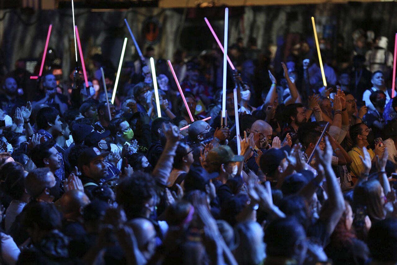 A crowd of fans at Star Wars Celebration Anaheim