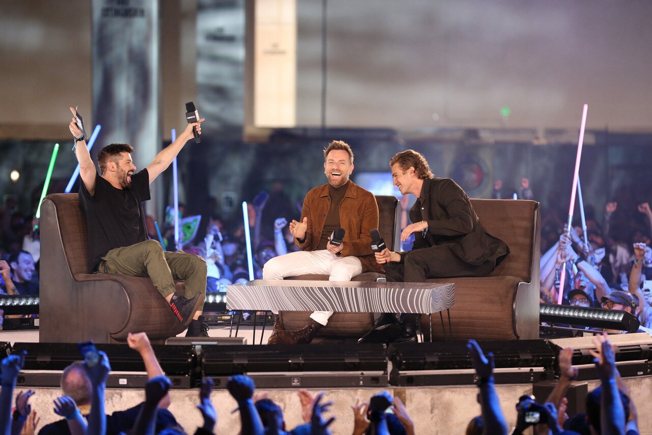 Ewan McGregor and Hayden Christensen at Star Wars Celebration Anaheim