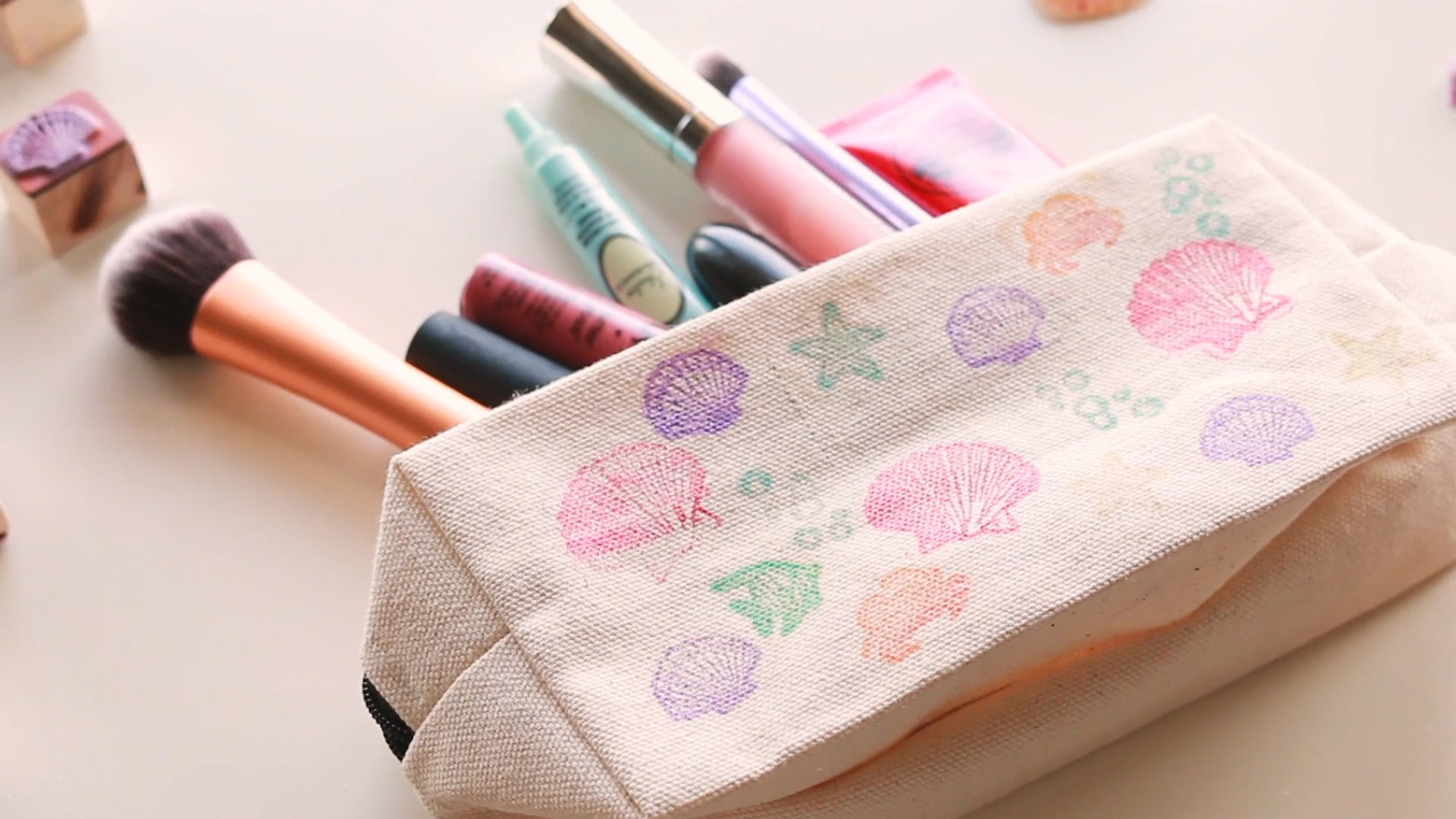 Little Mermaid Inspired DIY Makeup Pouch - Disney Style