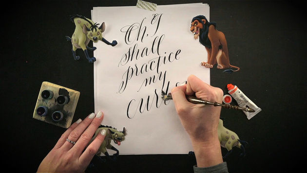 Calligraphy Artist Creates Amazing Disney Villain Quotes Part 1