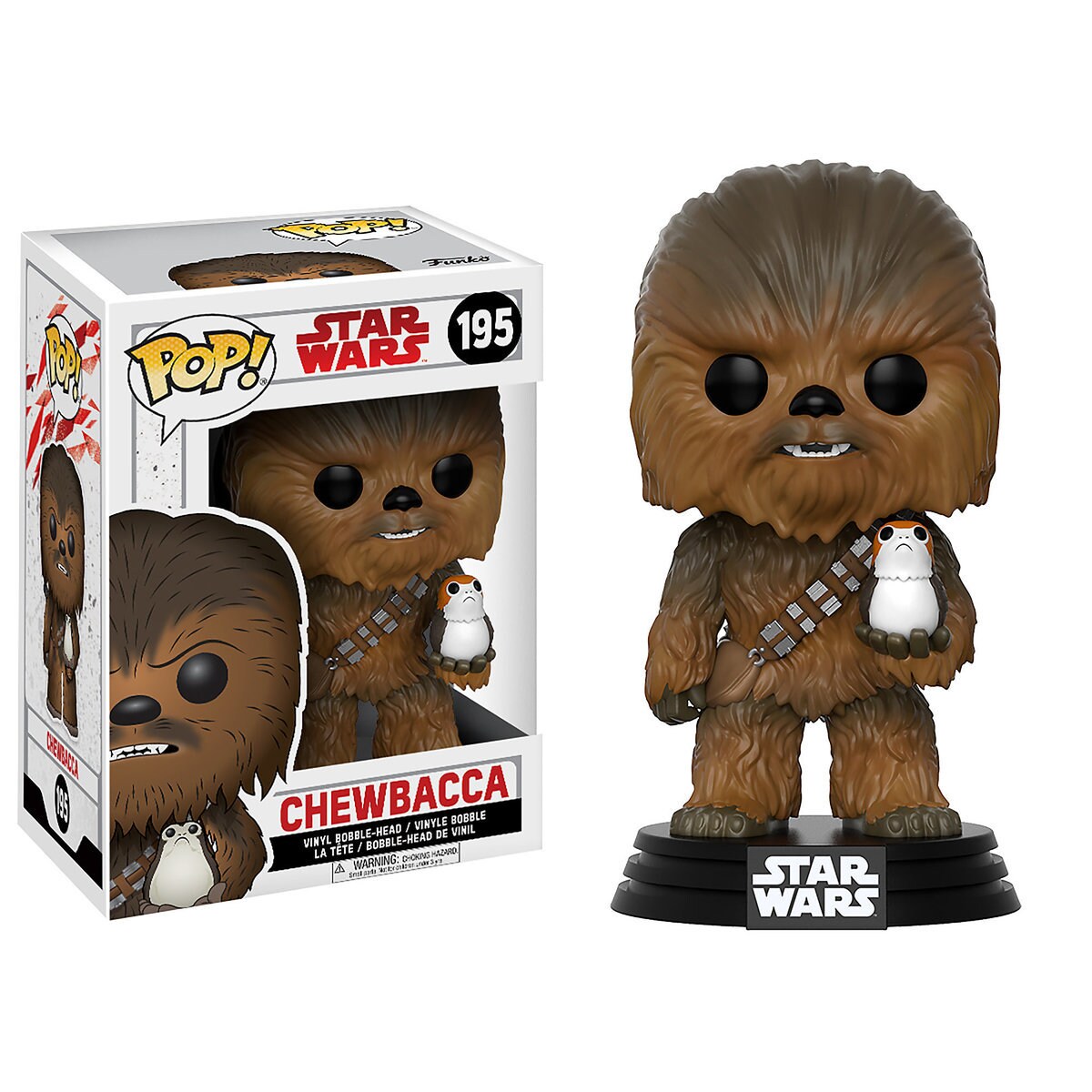 Chewbacca Pop! Vinyl Bobble-Head Figure by Funko - Star Wars: The Last Jedi