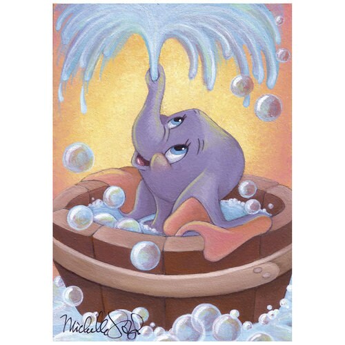 ''Dumbo in Bubbles'' Giclée by Michelle St.Laurent 