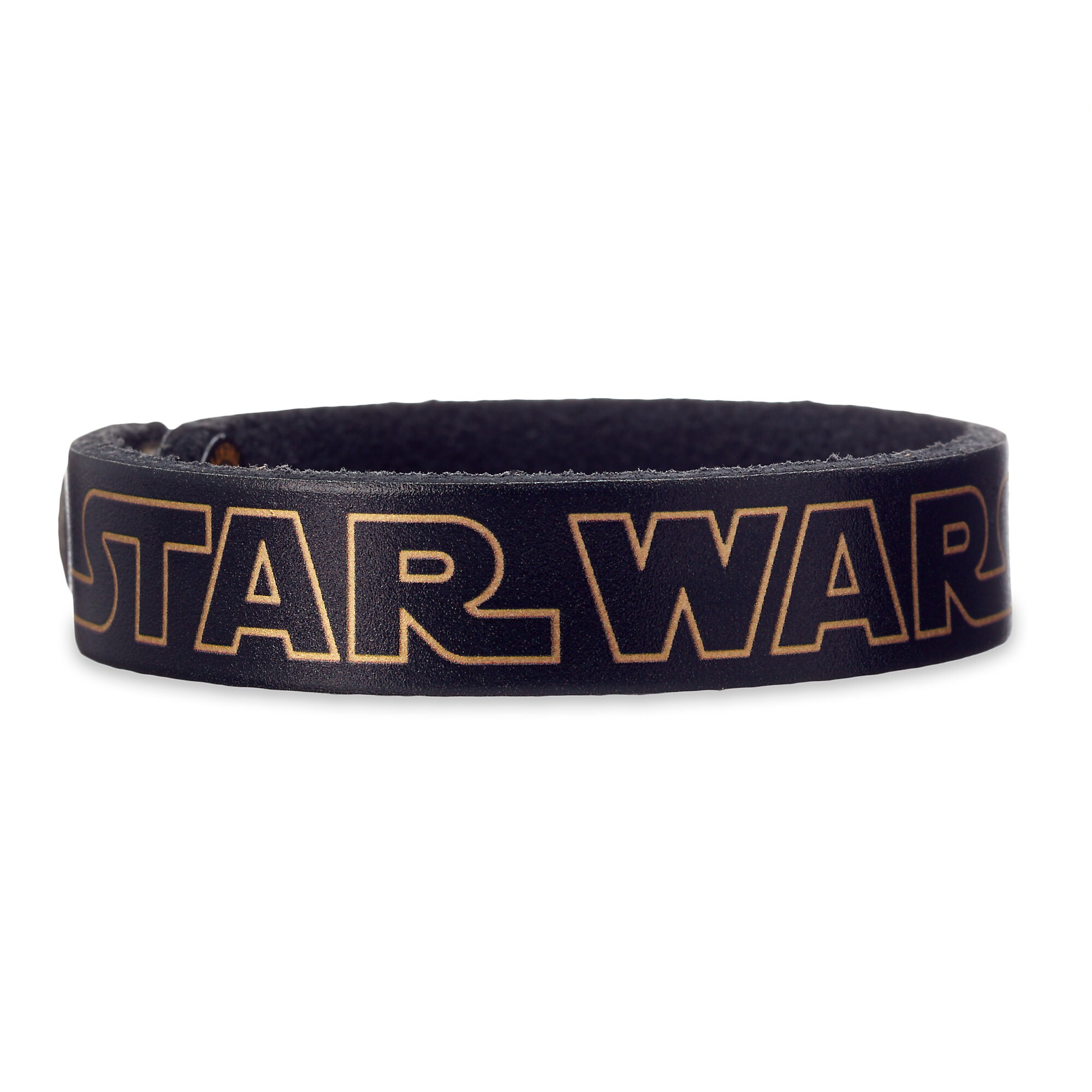 Star Wars Logo Leather Bracelet - Personalizable