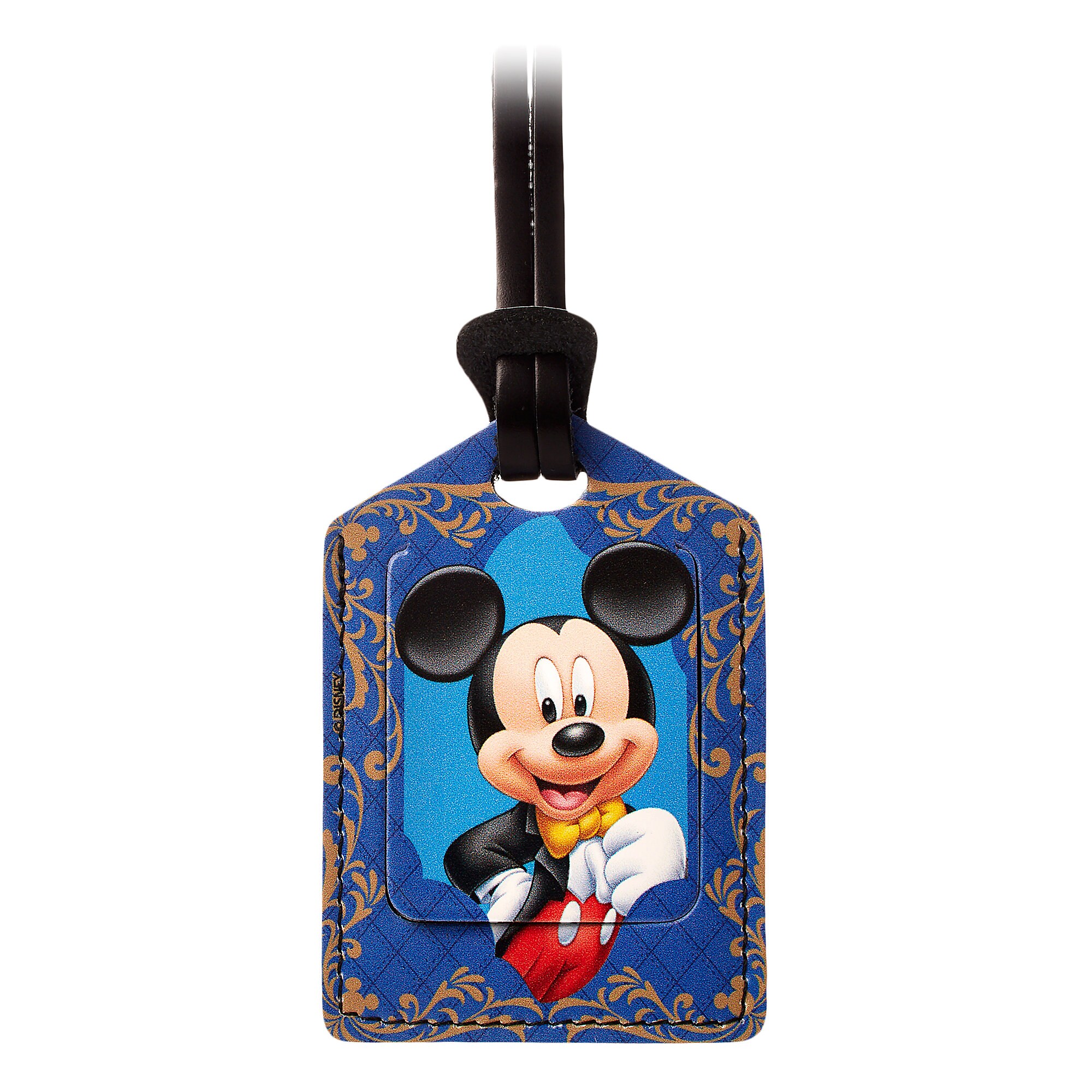 Mickey Mouse Leather Luggage Tag - Personalizable