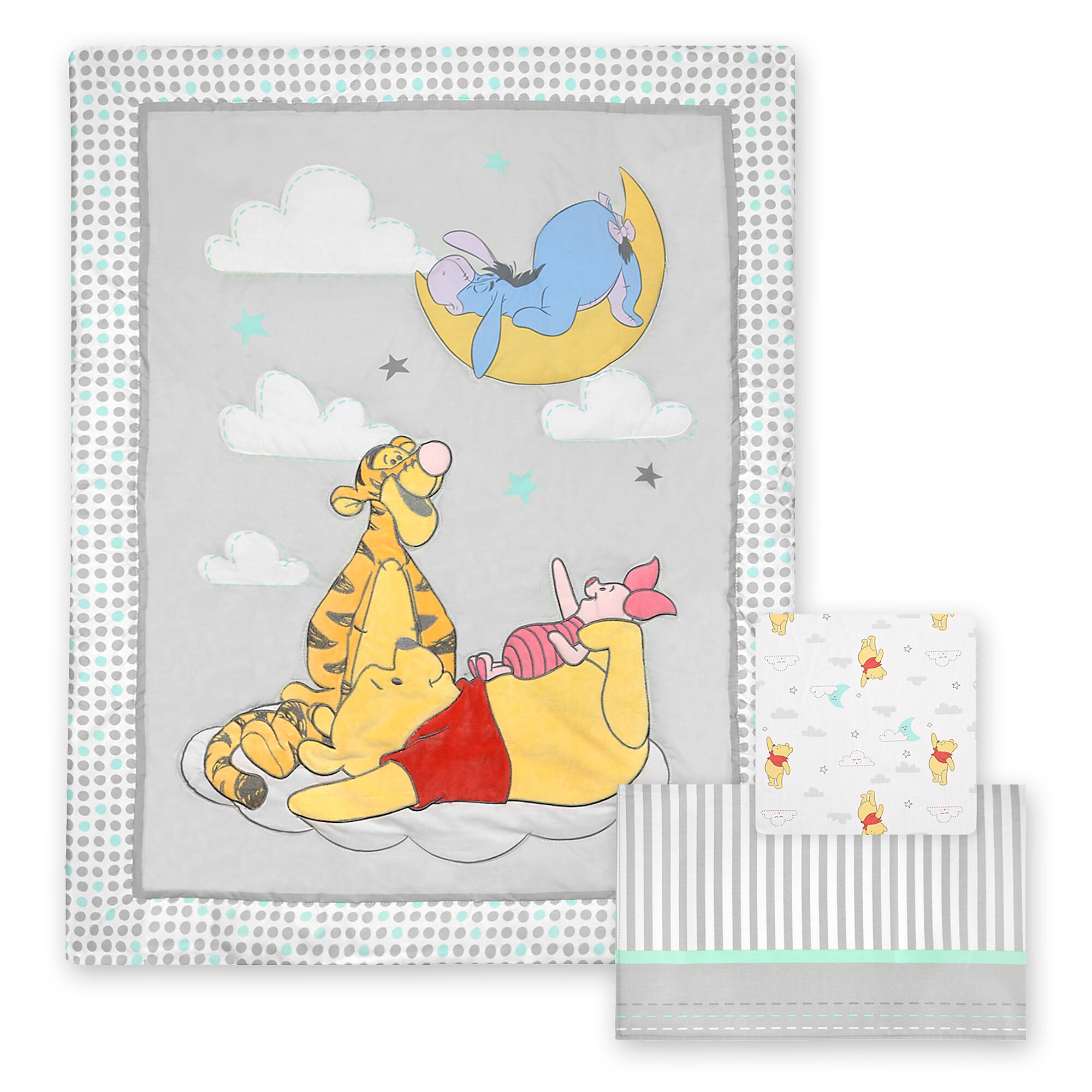 Winnie The Pooh 3 Piece Crib Bedding Set Disney