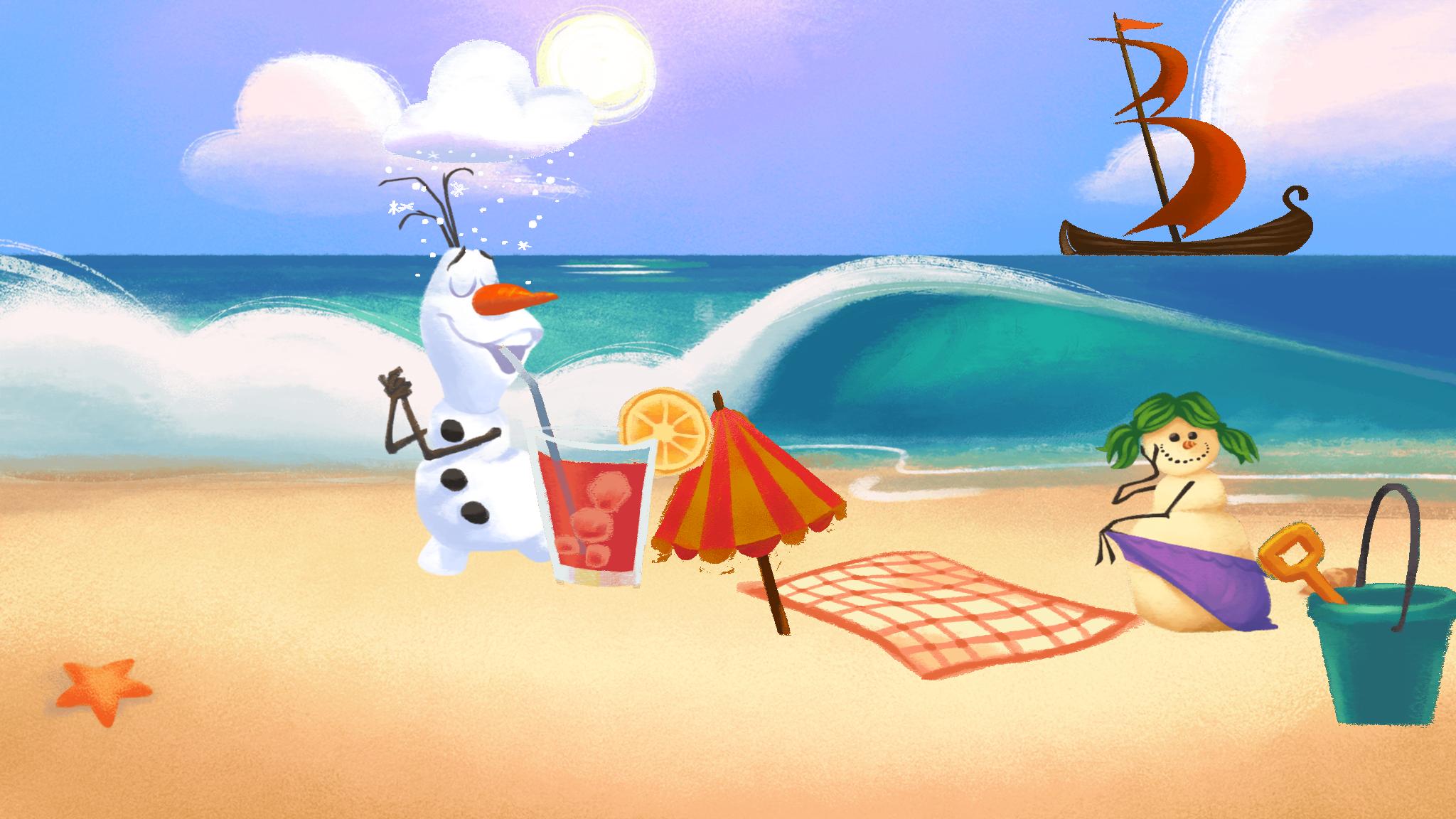 Olaf’s Summer Sticker Spree | Disney Games