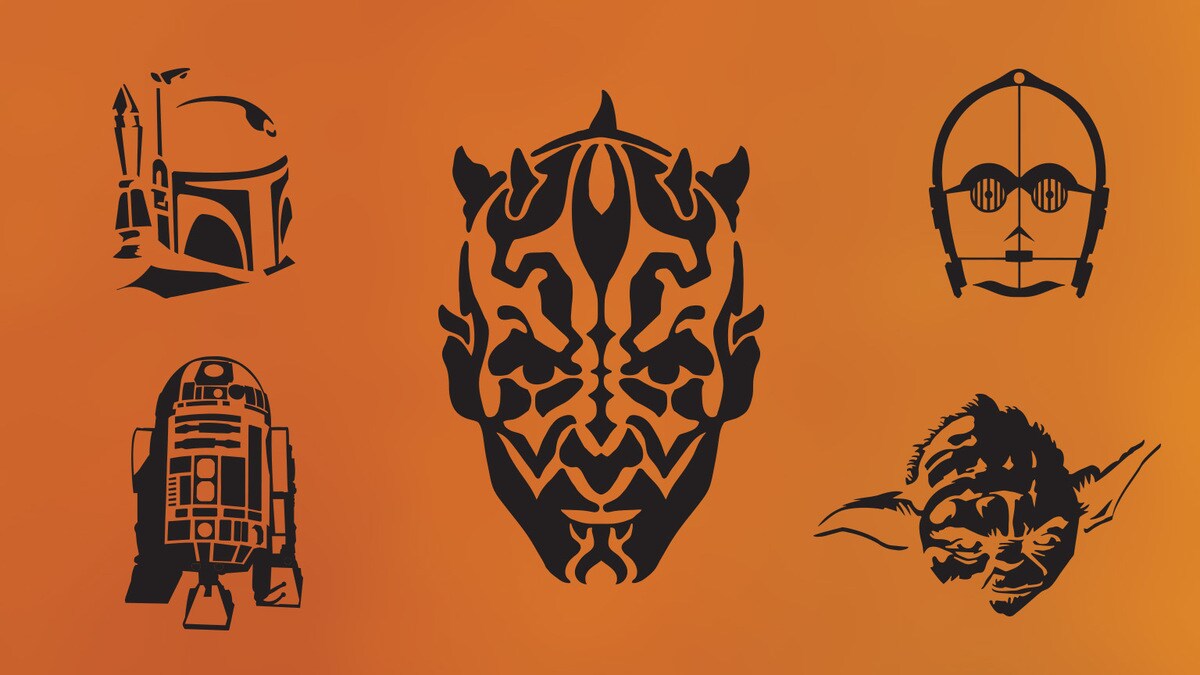 DIY Star Wars Pumpkin Stencils