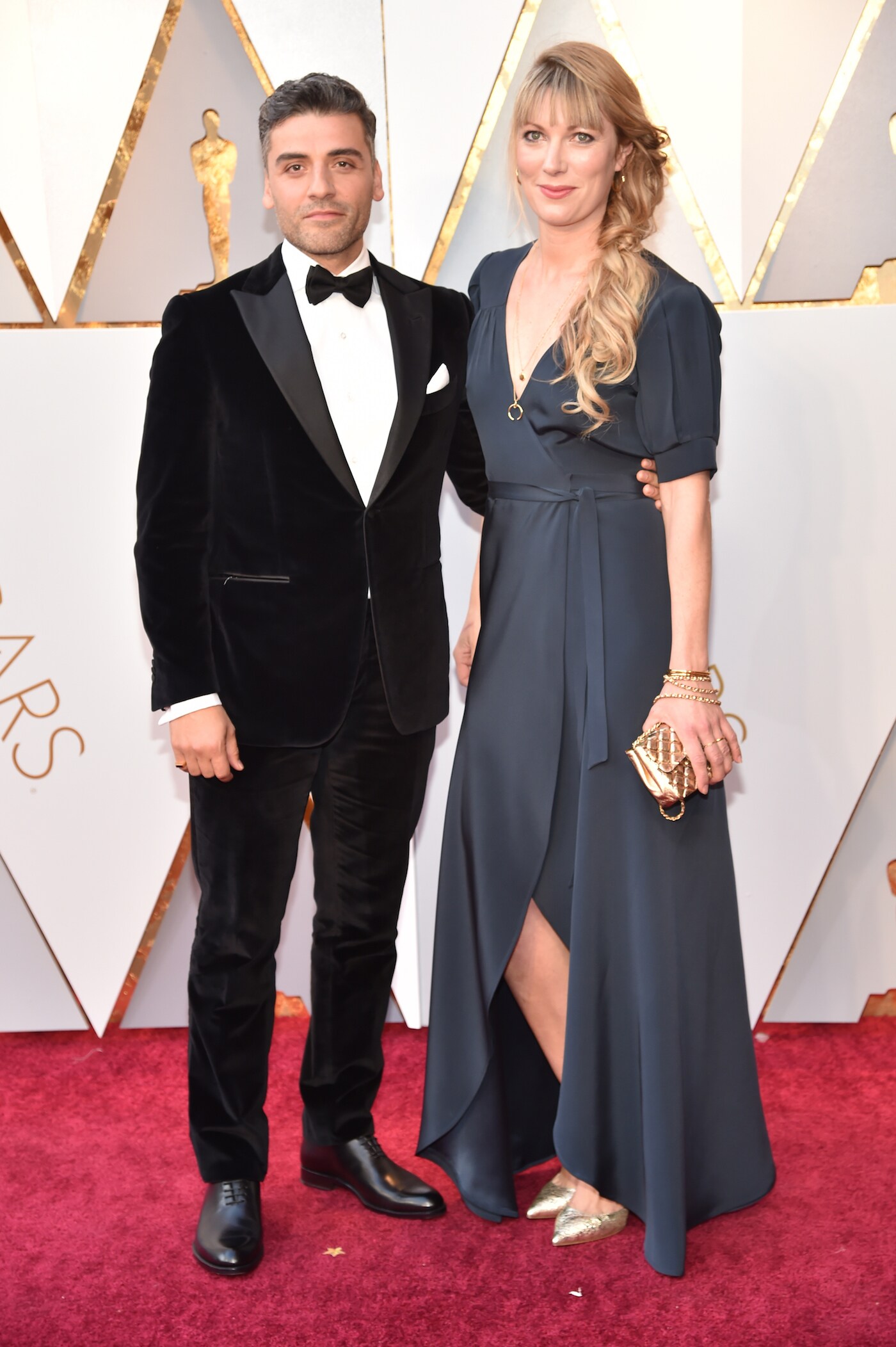 Oscar Isaac and Elvira Lind on the red carpet