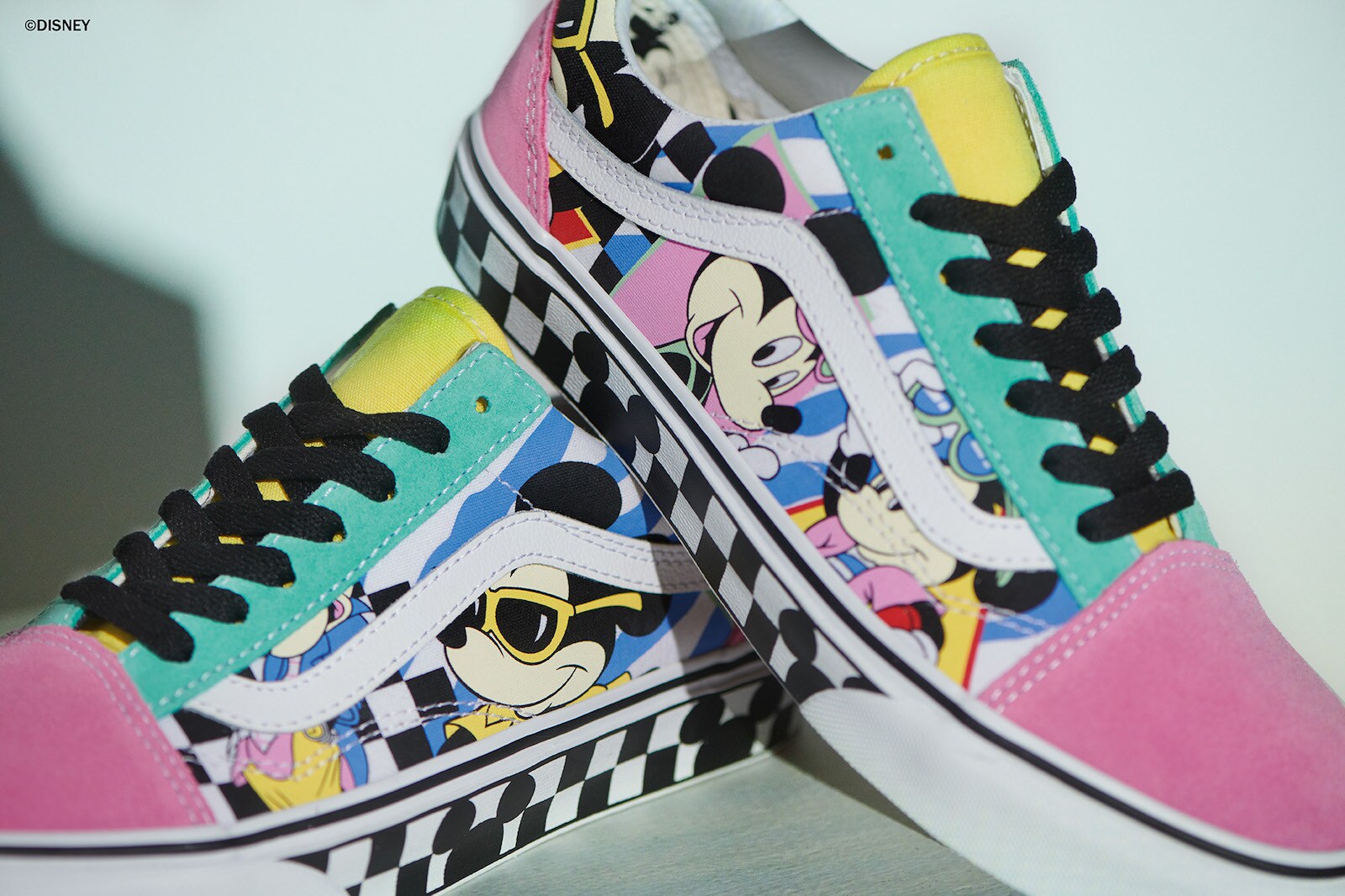 Colorful, stylish Mickey Mouse sneakers from the Vans x Disney Collection