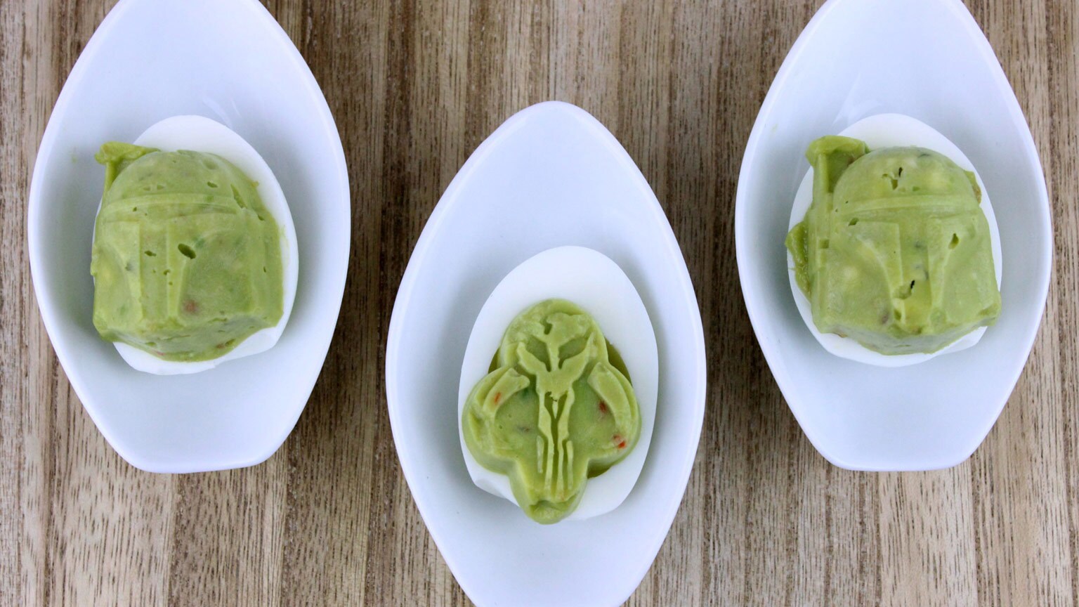 Feed Your Inner Sarlacc with These Boba Fett Guacamole Deviled Eggs