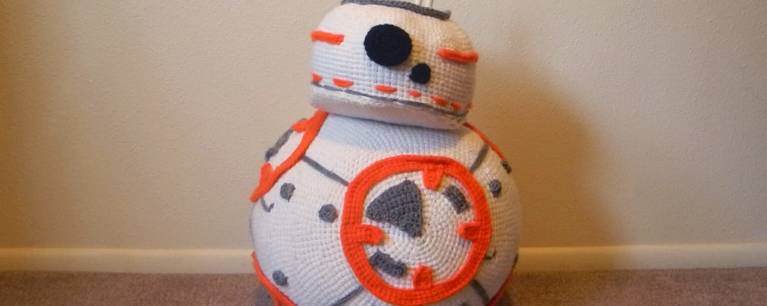 Ellie McPhee's crochet BB-8.