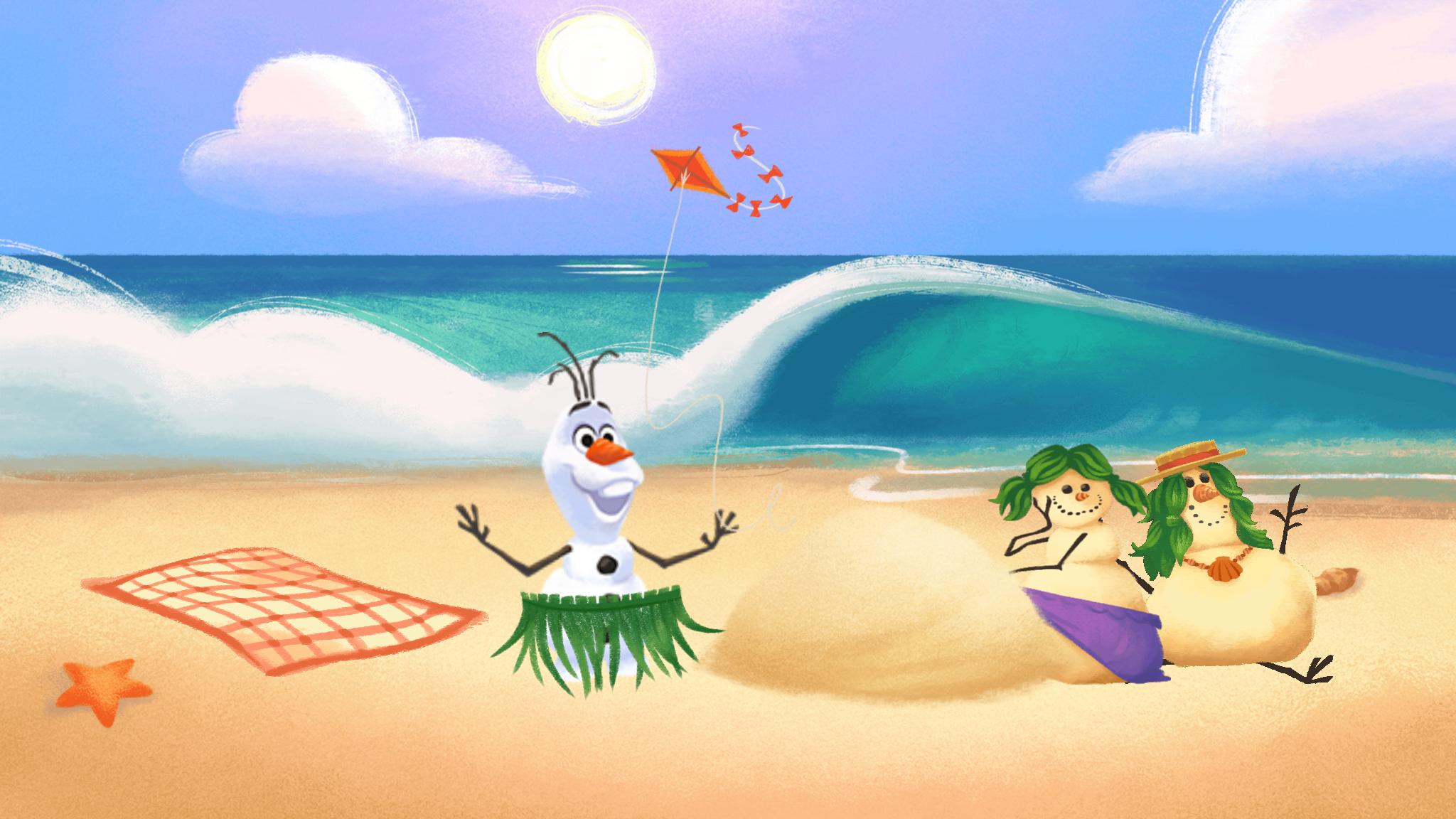 Olaf’s Summer Sticker Spree | Disney Games