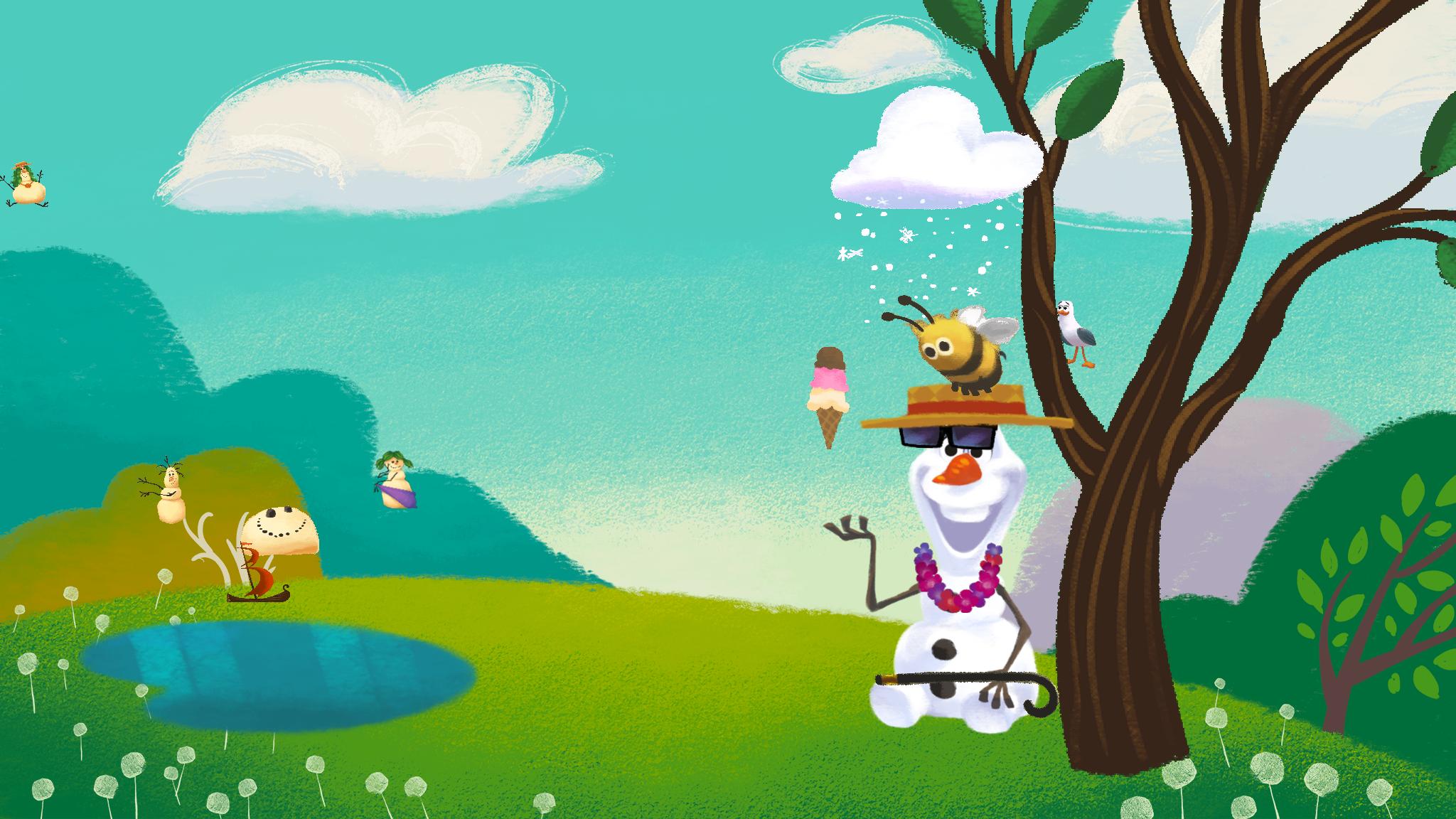 Olaf’s Summer Sticker Spree | Disney Games