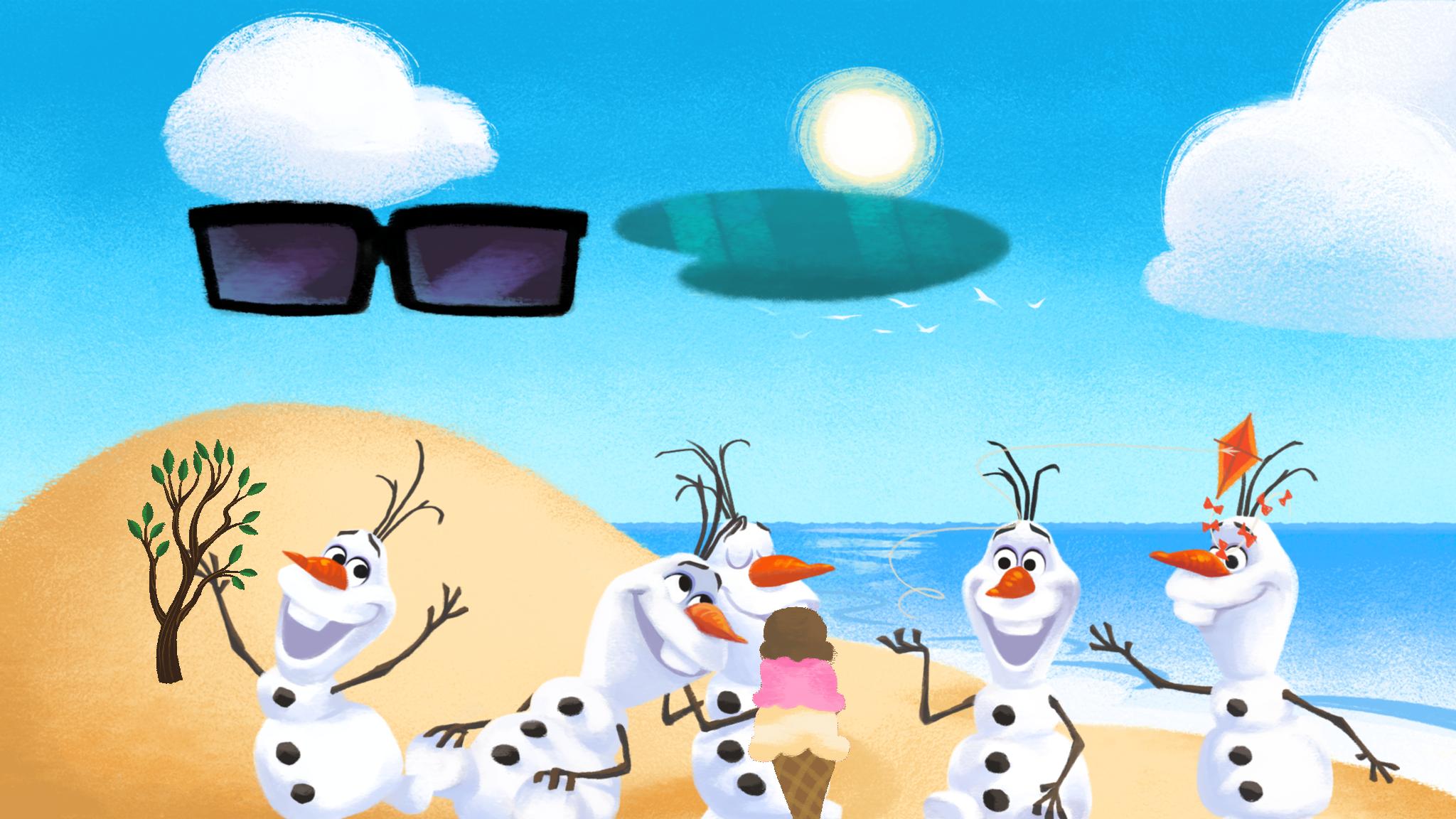 Olaf’s Summer Sticker Spree | Disney Games