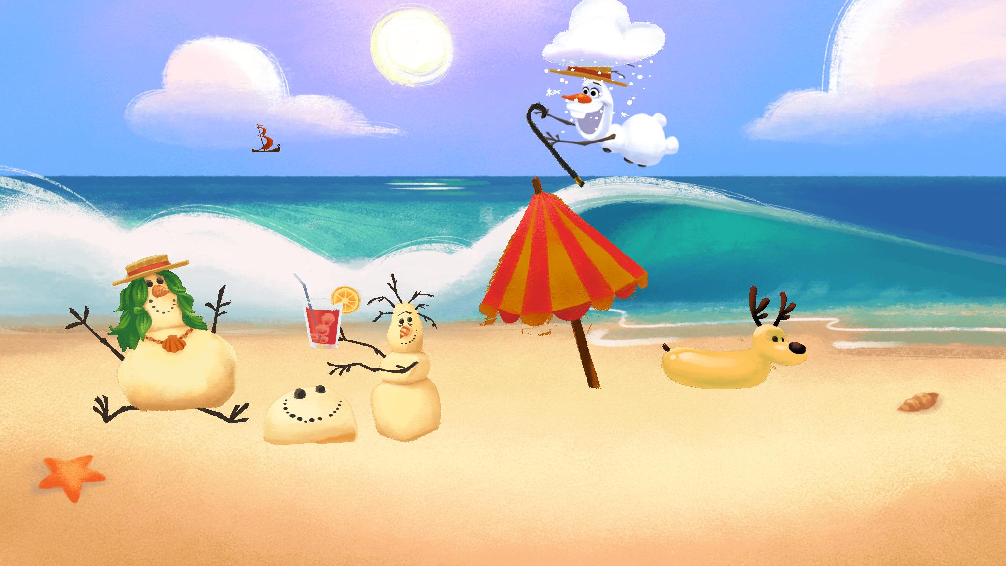 Olaf’s Summer Sticker Spree | Disney Games