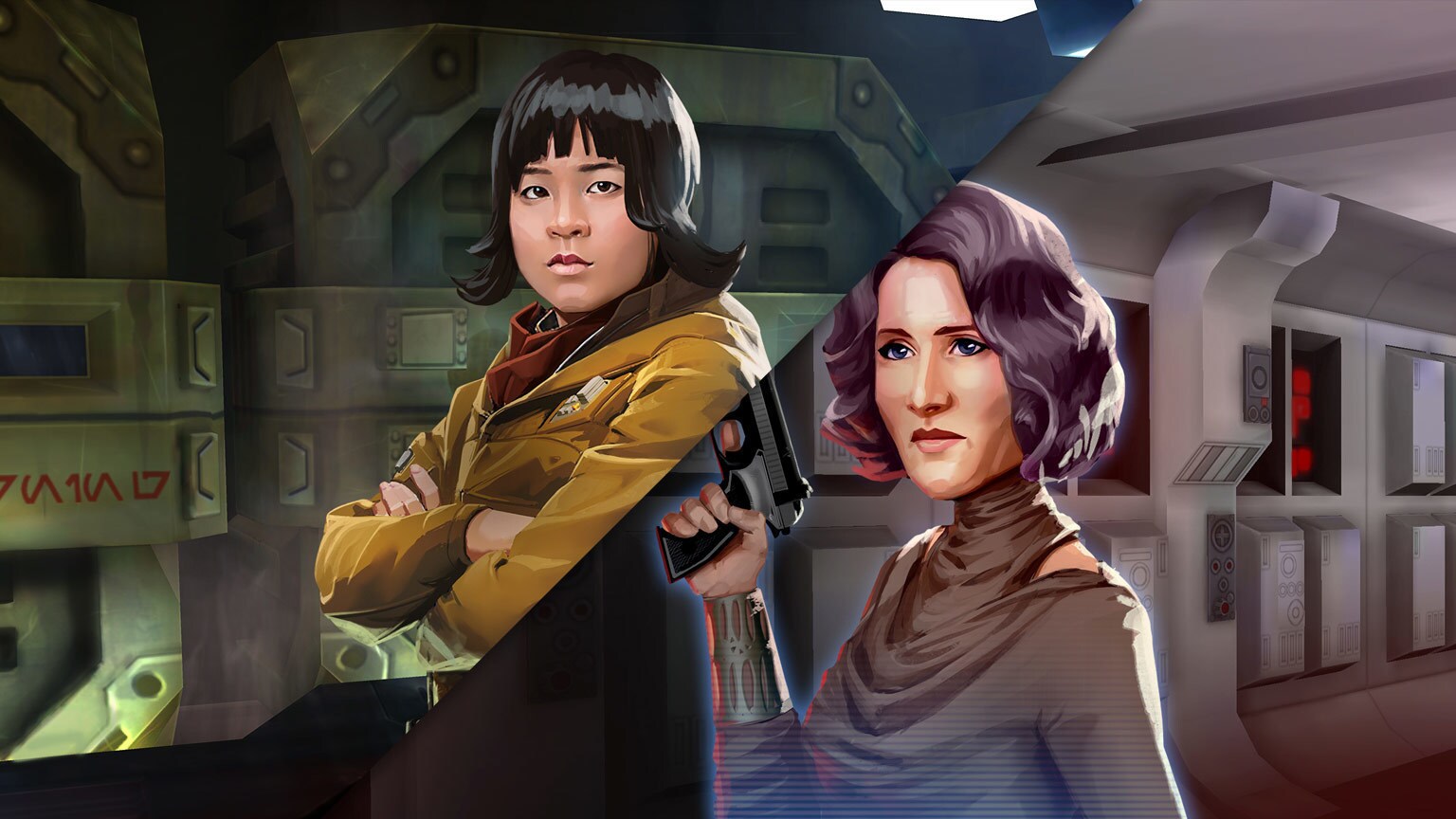 Designing The Last Jedi's Rose Tico and Amilyn Holdo for Galaxy of Heroes