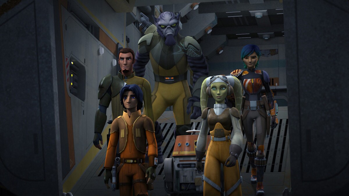 The Ghost crew from Star Wars Rebels