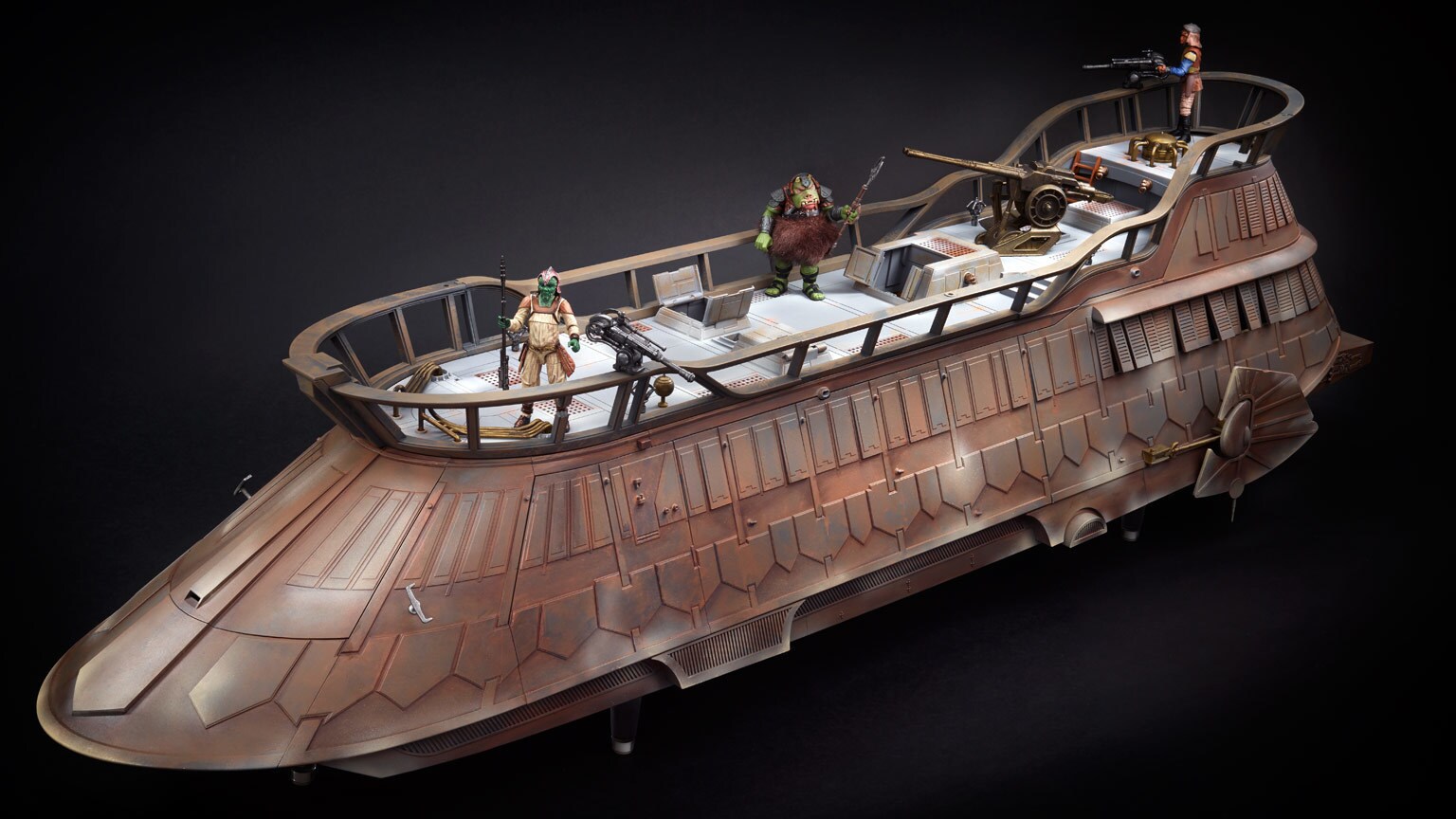 Check Out New Photos of the Fully-Painted Jabba’s Sail Barge Prototype from Hasbro